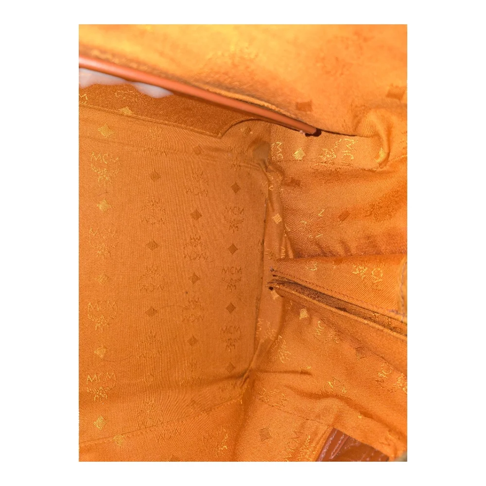 MCM Cognac Visetos Boston Bag, WITH COA - Picture 14 of 17